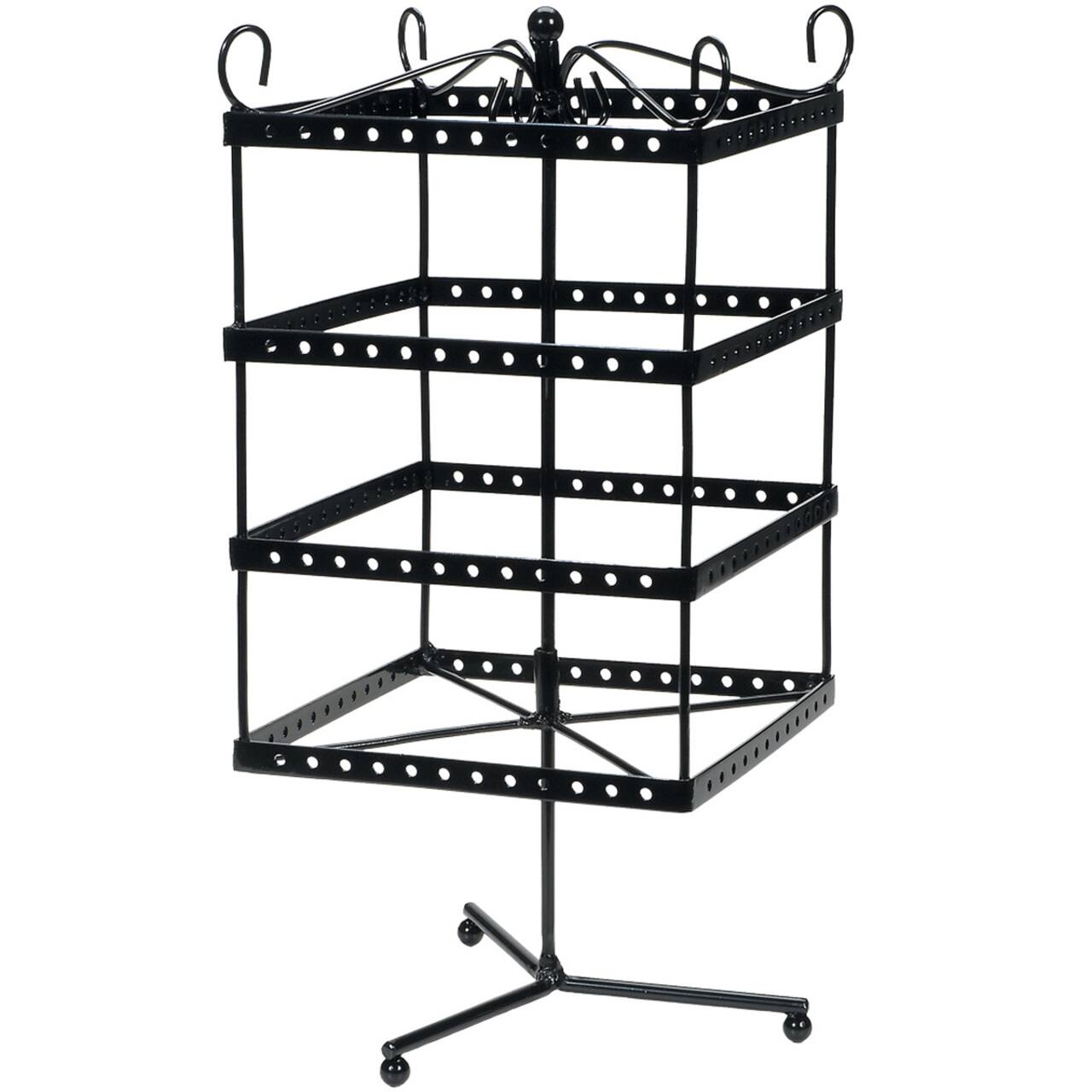 Black Metal Spinning Earring Rack by Bead Landing™